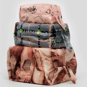 BAGGU ballet icons 3D printed pouch set